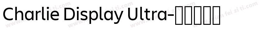 Charlie Display Ultra字体转换